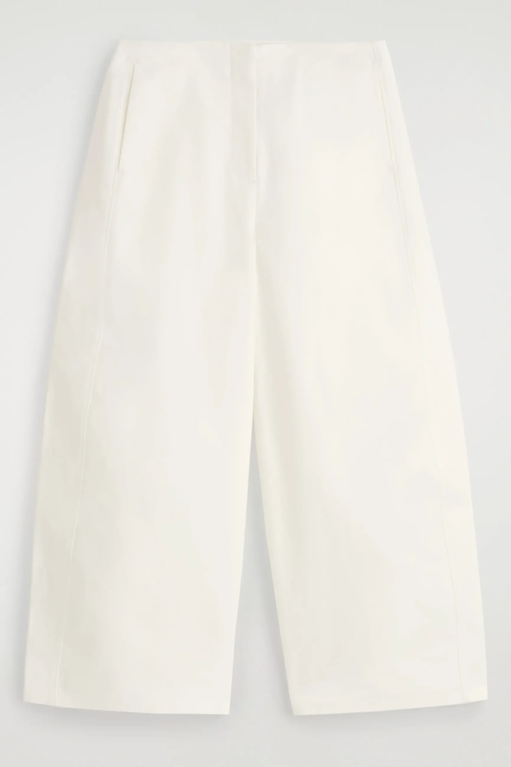 Fashion COS CROPPED BARRELLEG COTTON TROUSERS