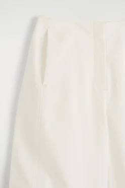 Fashion COS CROPPED BARRELLEG COTTON TROUSERS