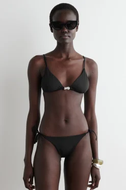 Fashion COS DÓŁ OD BIKINI Z WIĄZANIAMI PO BOKACH