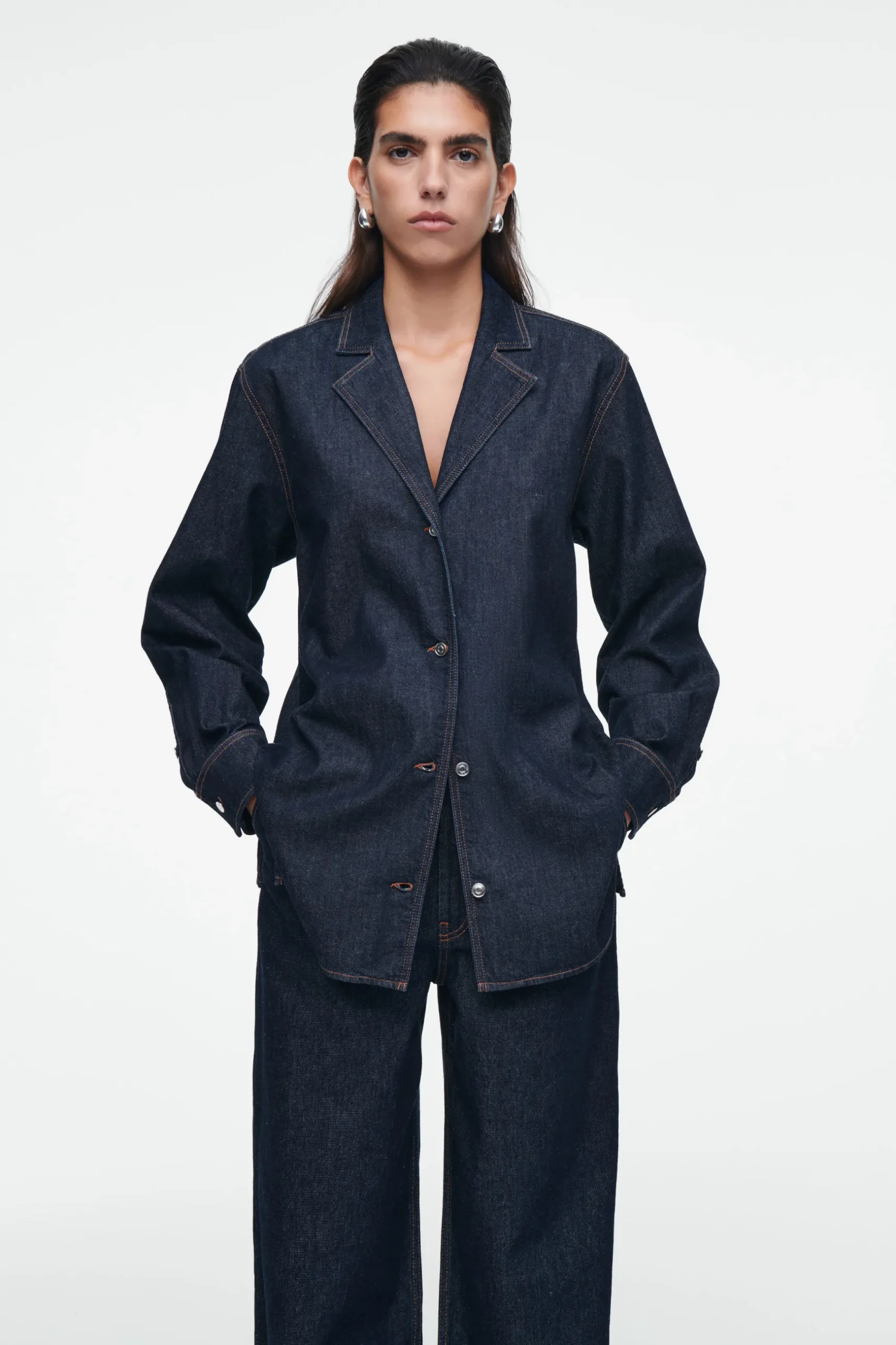 Discount COS DENIMOWA KOSZULA – REGULAR FIT