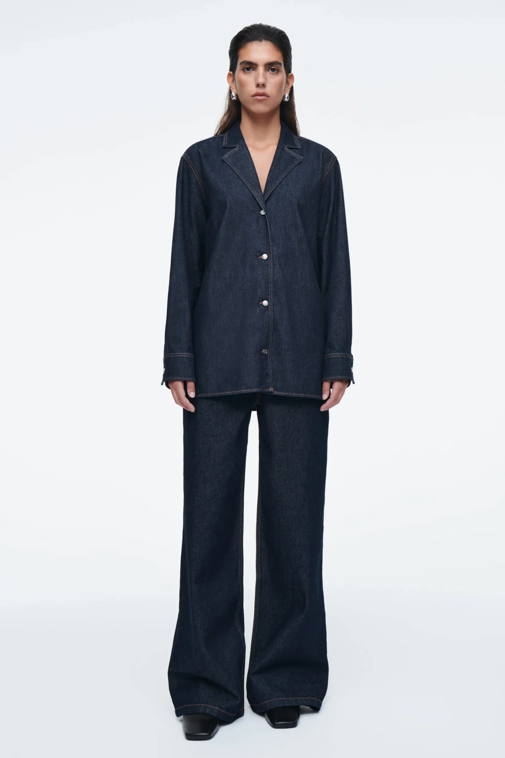 Discount COS DENIMOWA KOSZULA – REGULAR FIT
