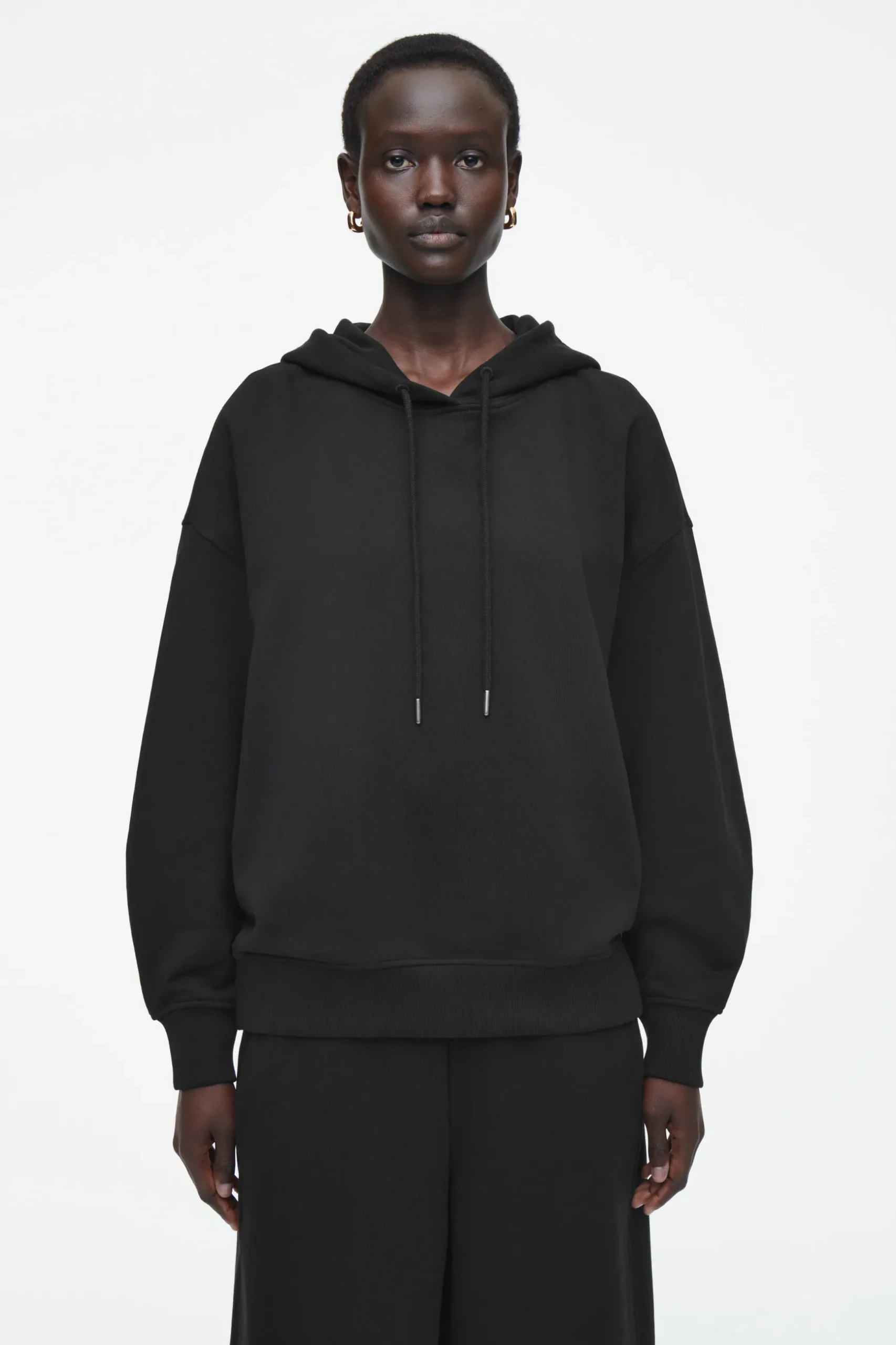 Fashion COS DŻERSEJOWA BLUZA Z KAPTUREM – OVERSIZED FIT