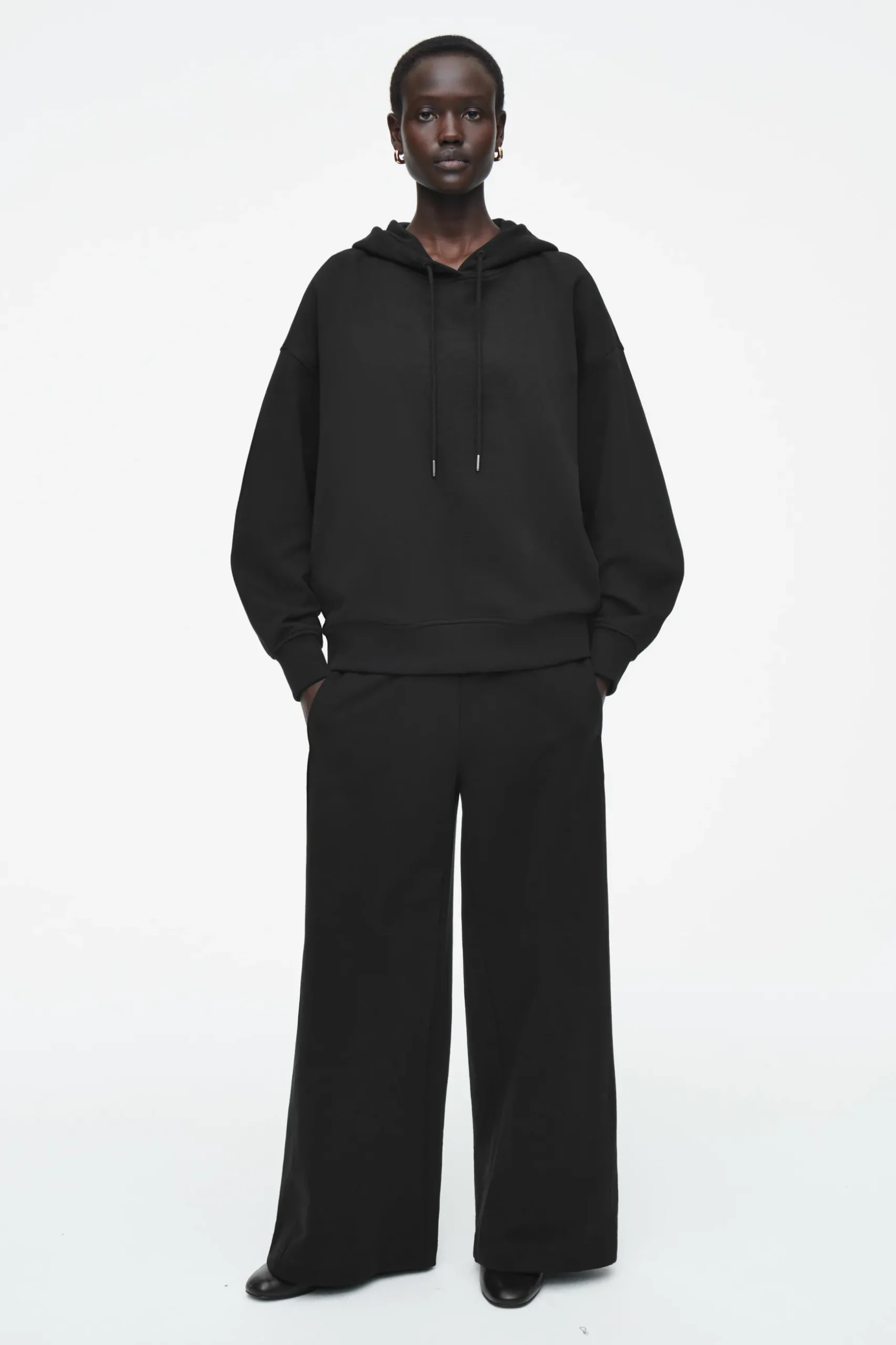 Fashion COS DŻERSEJOWA BLUZA Z KAPTUREM – OVERSIZED FIT