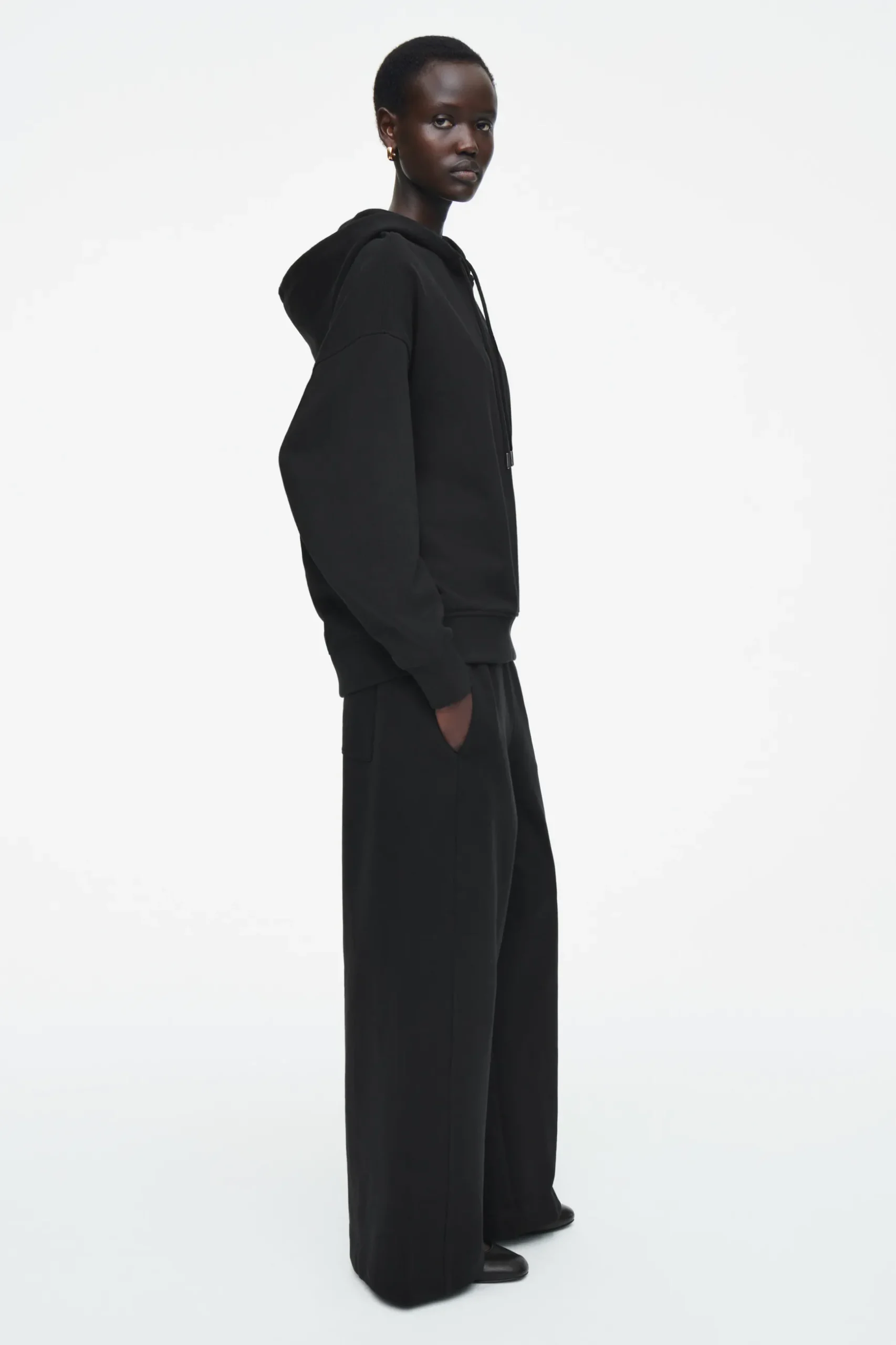 Fashion COS DŻERSEJOWA BLUZA Z KAPTUREM – OVERSIZED FIT