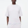 Sale COS DŻERSEJOWA BLUZA Z KRÓTKIM RĘKAWEM