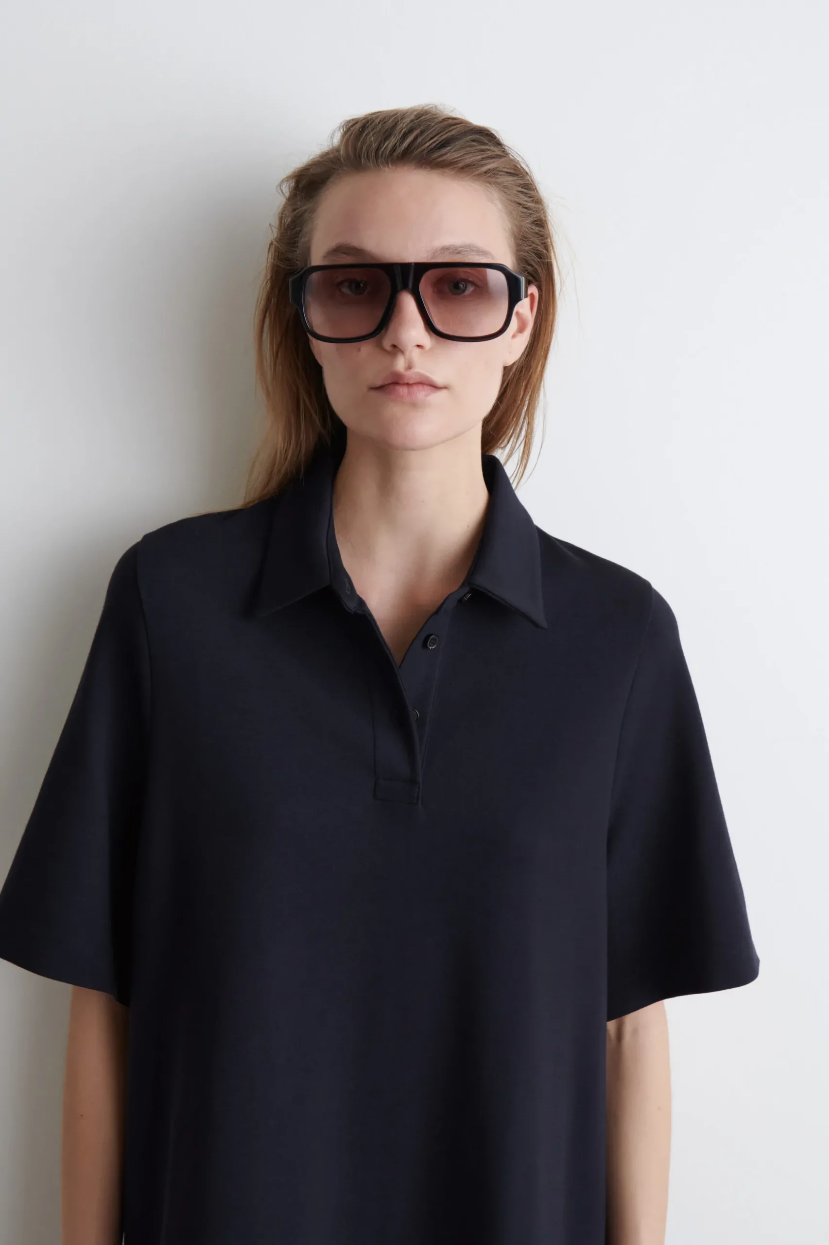 Online COS DŻERSEJOWA SUKIENKA MINI TYPU POLO