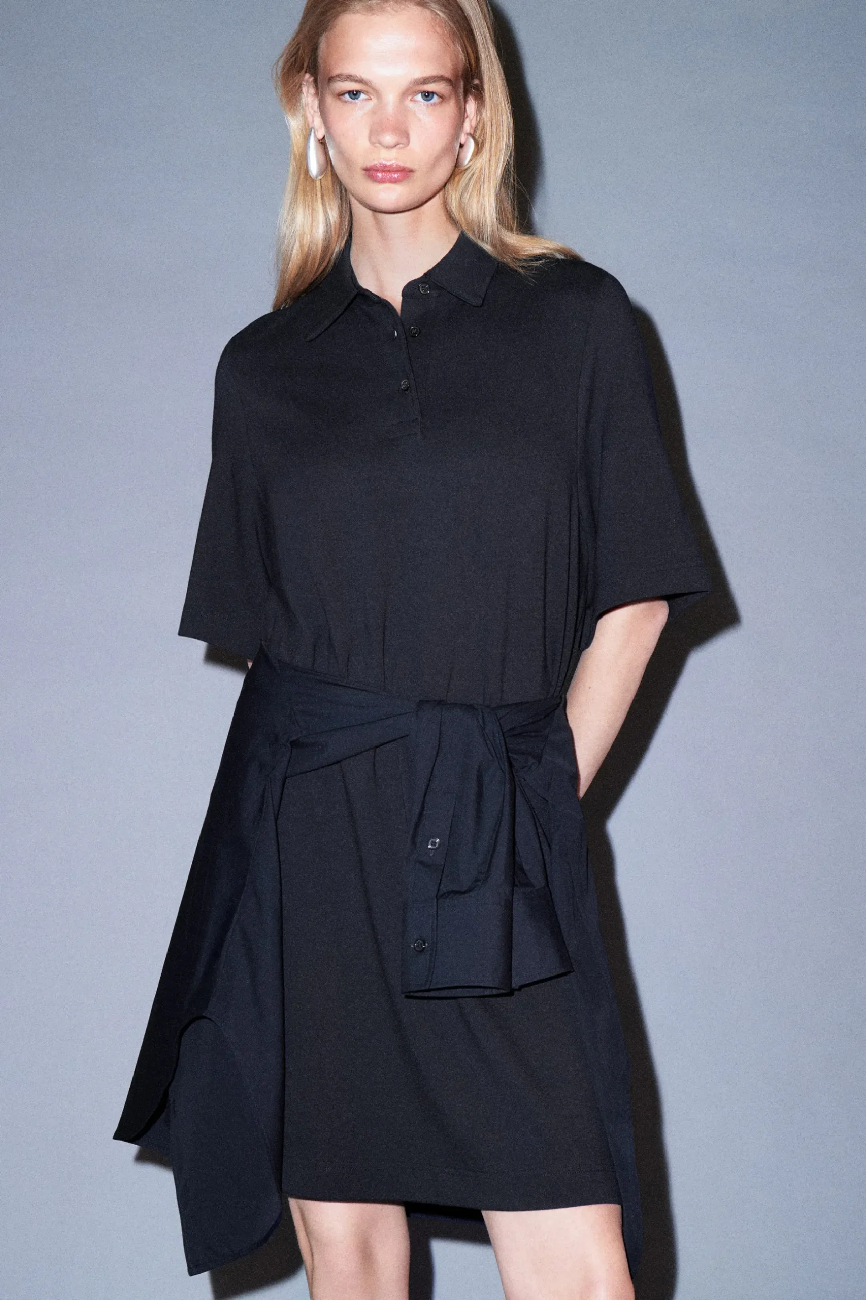 Online COS DŻERSEJOWA SUKIENKA MINI TYPU POLO