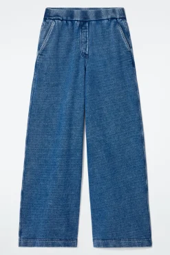 New COS DŻERSEJOWE JOGGERSY W JEANSOWYM KOLORZE