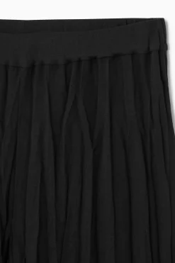 Fashion COS DŻERSEJOWE SPODNIE Z SZEROKIMI NOGAWKAMI
