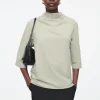 Fashion COS DŻERSEJOWY TOP Z WIĄZANIEM PRZY SZYI