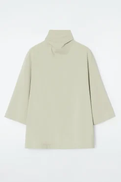Fashion COS DŻERSEJOWY TOP Z WIĄZANIEM PRZY SZYI