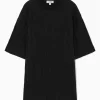 Online COS DŻERSEJOWY T-SHIRT OVERSIZE Z MARSZCZENIAMI