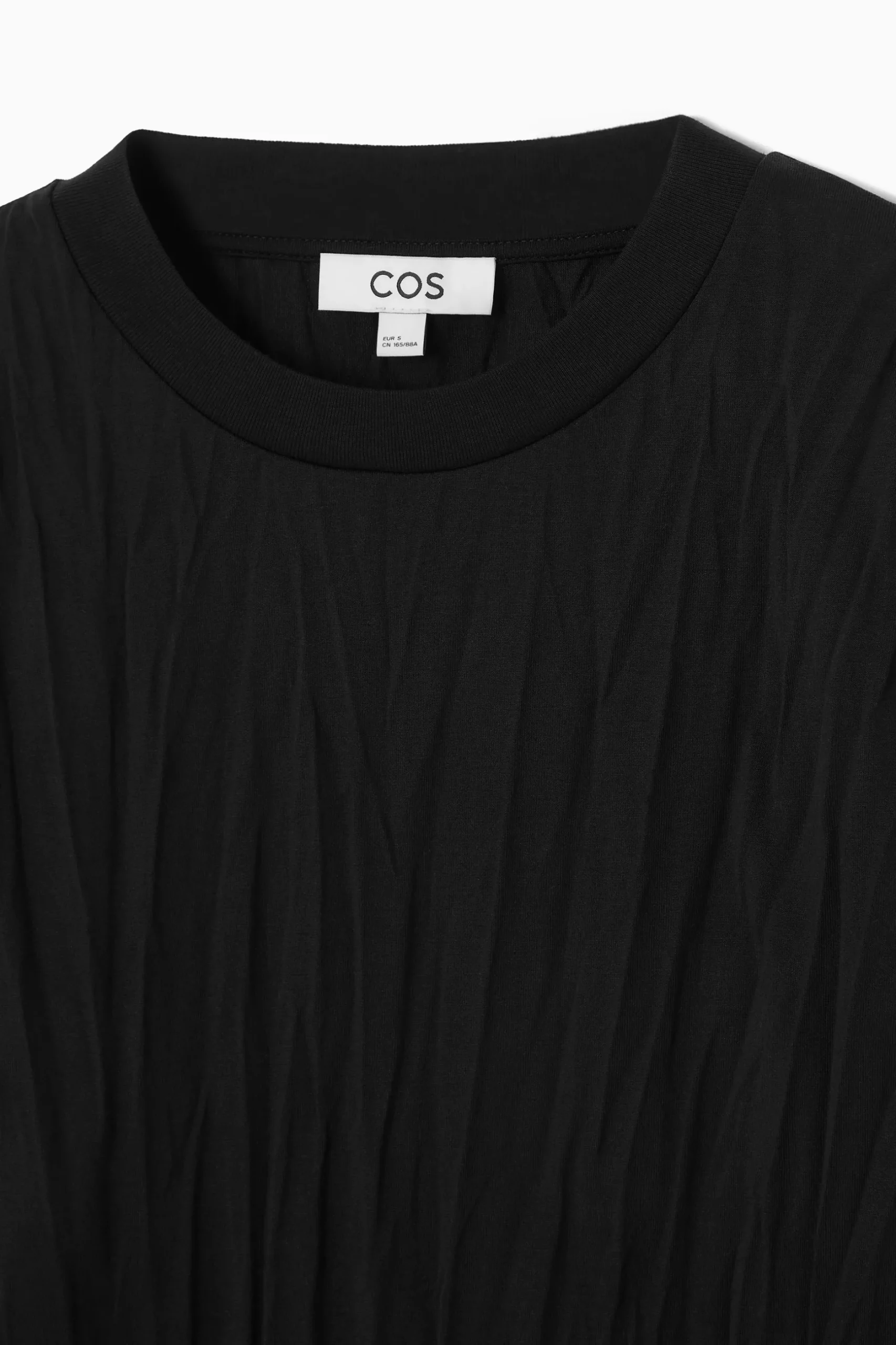 Online COS DŻERSEJOWY T-SHIRT OVERSIZE Z MARSZCZENIAMI