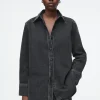 Sale COS DŻINSOWA KOSZULA – RELAXED FIT