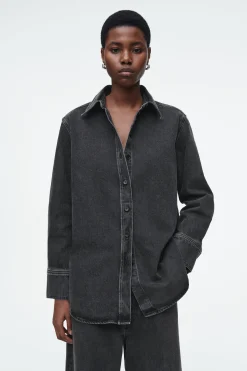 Sale COS DŻINSOWA KOSZULA – RELAXED FIT