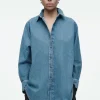 Outlet COS DŻINSOWA KOSZULA – RELAXED FIT
