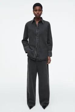 Sale COS DŻINSOWA KOSZULA – RELAXED FIT
