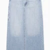 Discount COS DŻINSOWA SPÓDNICA MAXI