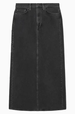 Discount COS DŻINSOWA SPÓDNICA MAXI