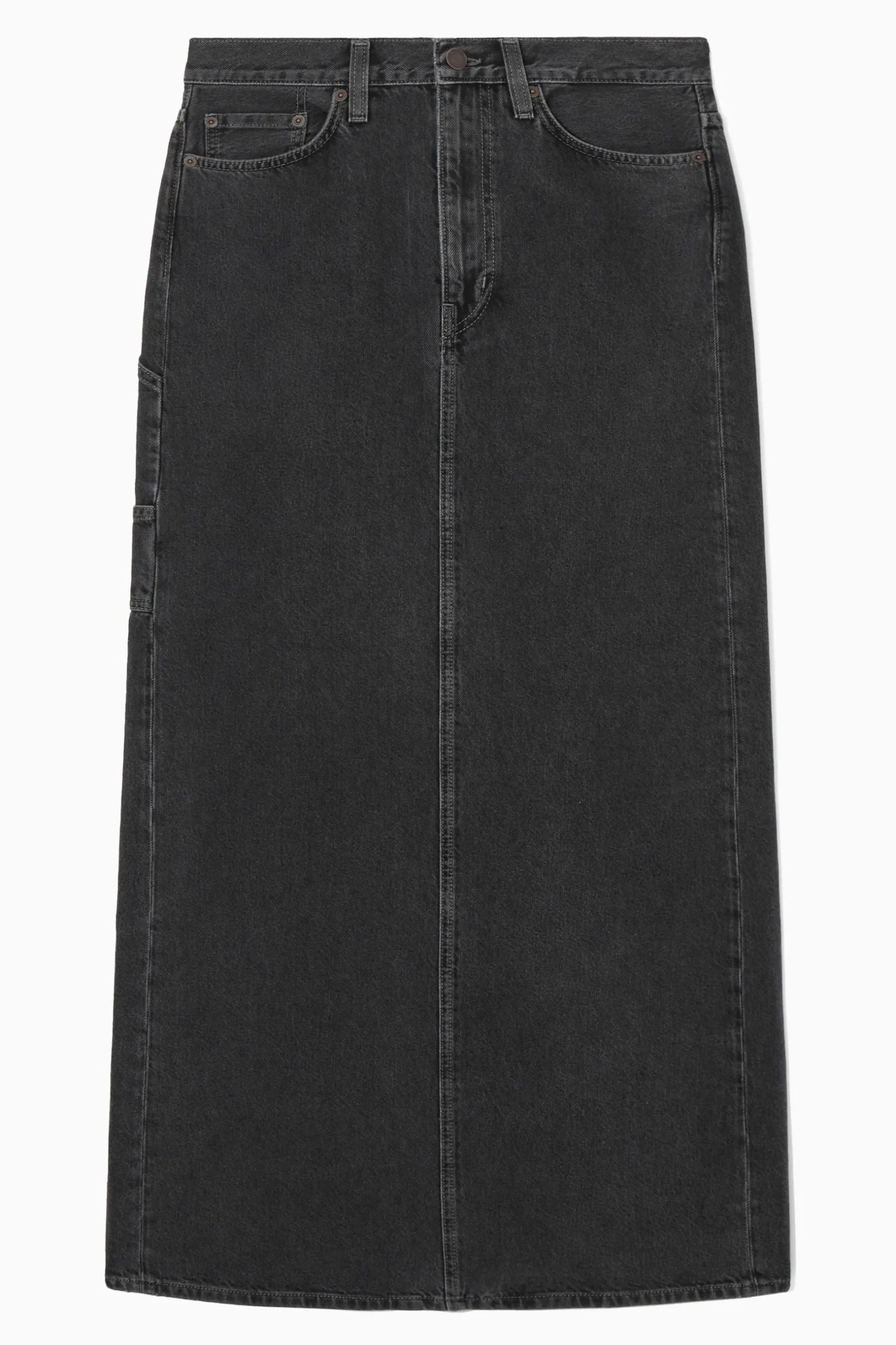 Discount COS DŻINSOWA SPÓDNICA MAXI