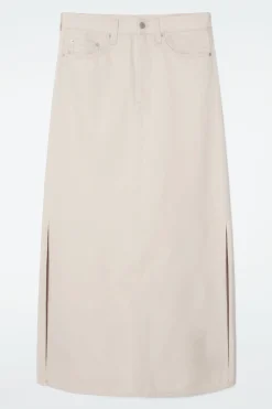 Fashion COS DŻINSOWA SPÓDNICA MAXI