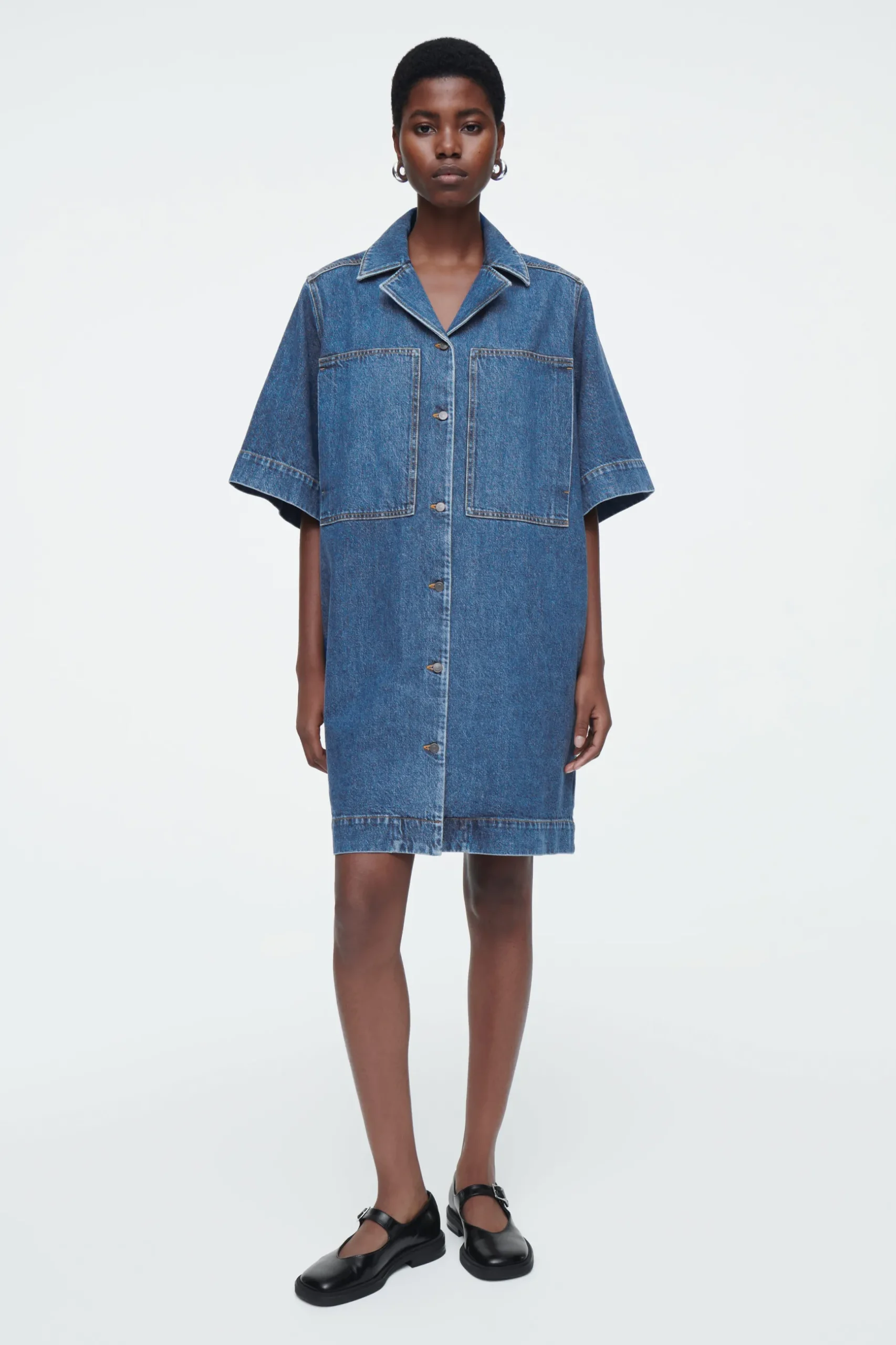 New COS DŻINSOWA SZMIZJERKA MINI