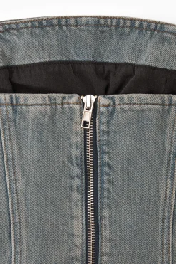 Fashion COS DŻINSOWY GORSET