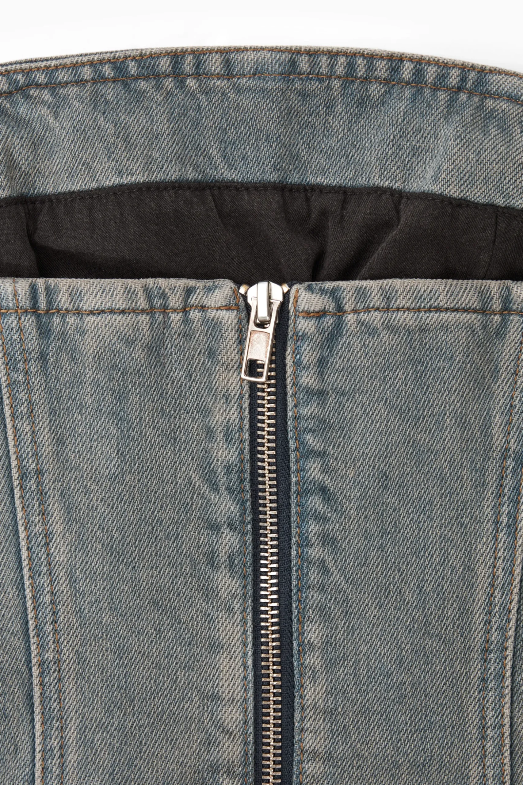 Fashion COS DŻINSOWY GORSET