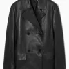 Fashion COS DOUBLEBREASTED LEATHER JACKET