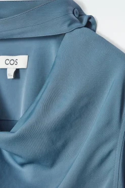 Hot COS DRAPOWANA BLUZKA Z SZALOWYM DETALEM
