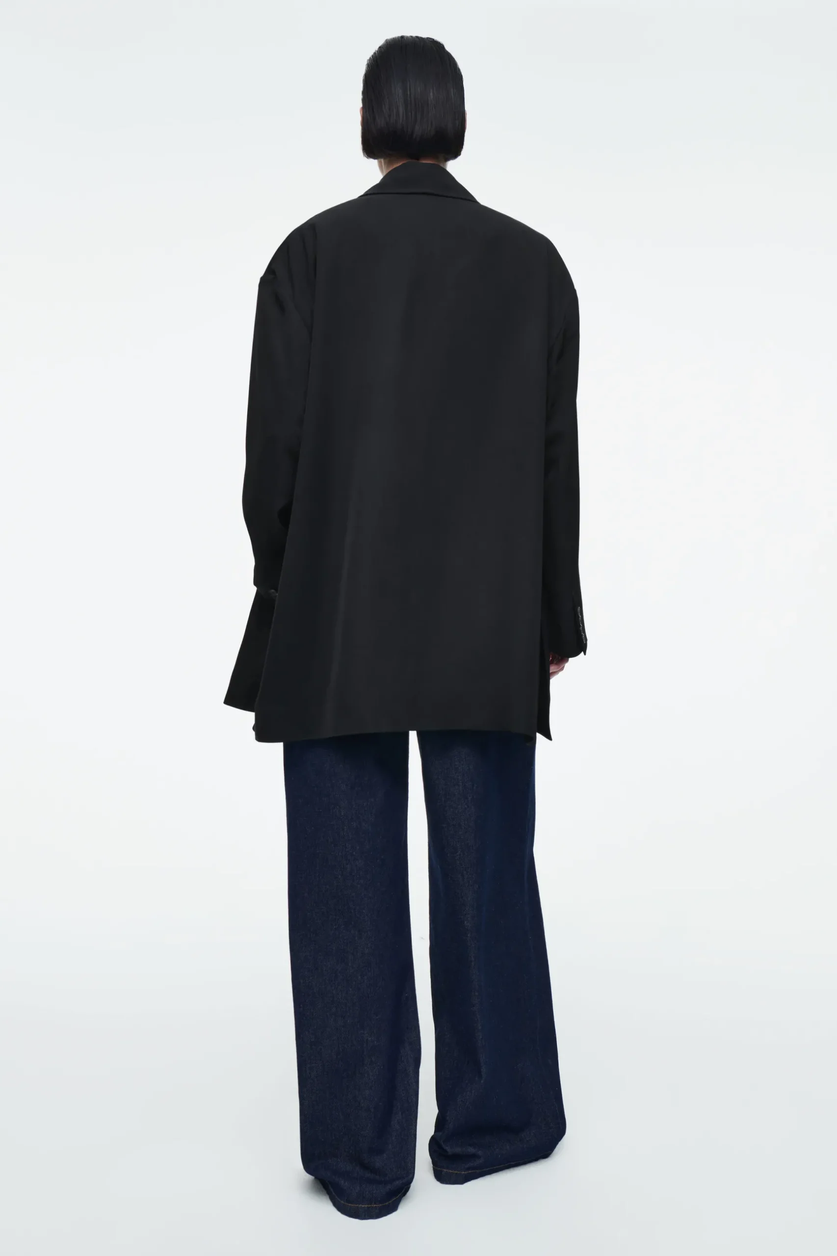 Discount COS DRAPOWANA DWURZĘDOWA MARYNARKA OVERSIZE