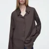 Fashion COS DRAPOWANA JEDWABNA KOSZULA