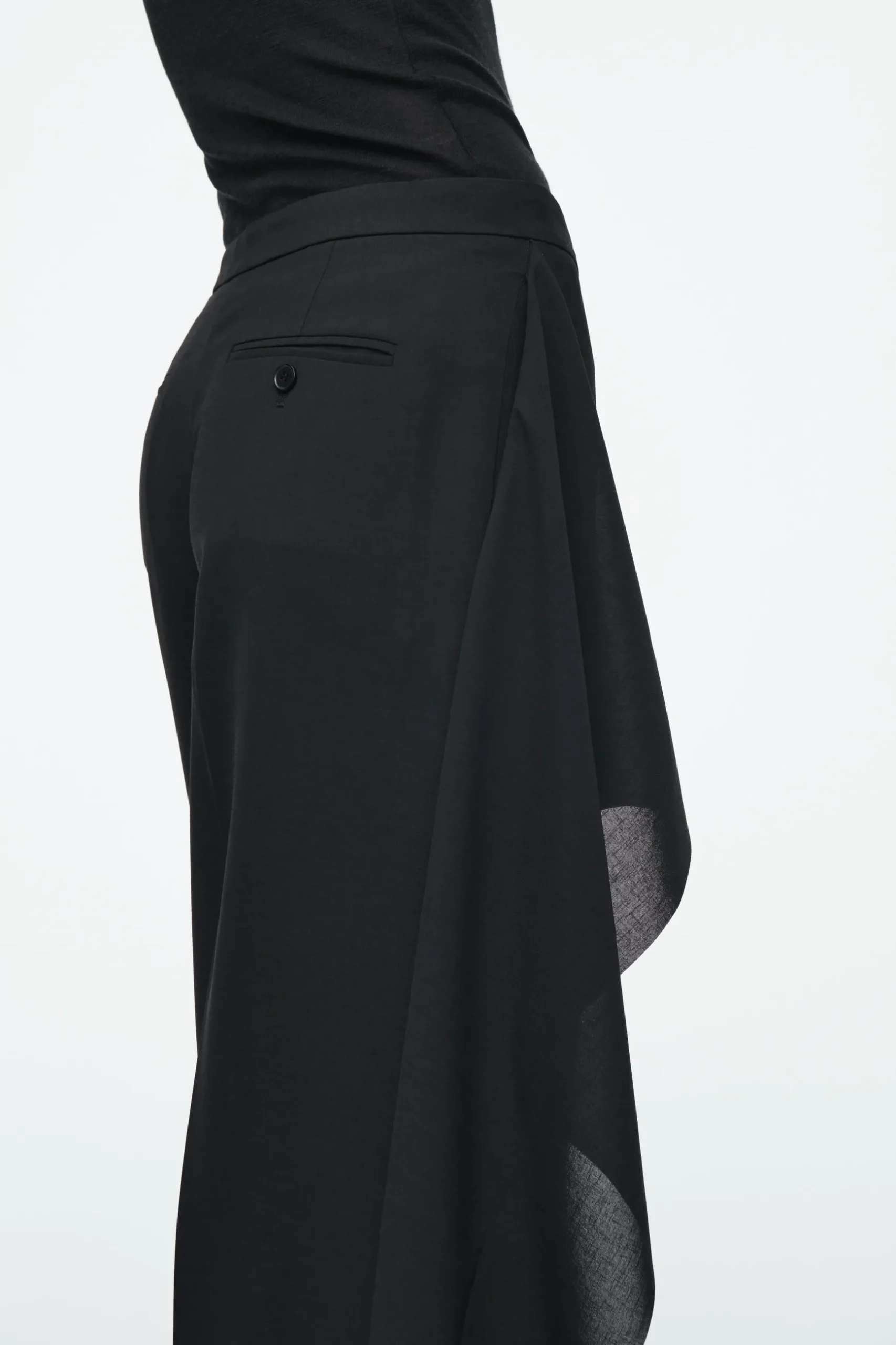 Discount COS DRAPOWANE PROSTE SPODNIE – RELAXED FIT
