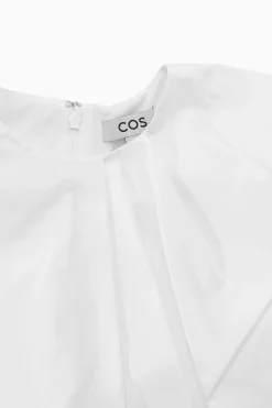 Discount COS DRAPOWANY TOP BEZ RĘKAWÓW Z ZEBRANYM MATERIAŁEM