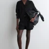 Online COS DRAWSTRING COTTON SHORTS