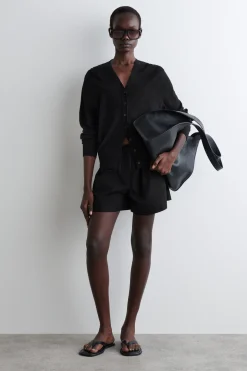 Online COS DRAWSTRING COTTON SHORTS