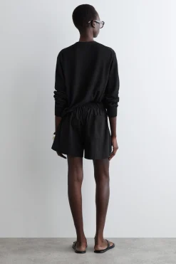 Online COS DRAWSTRING COTTON SHORTS