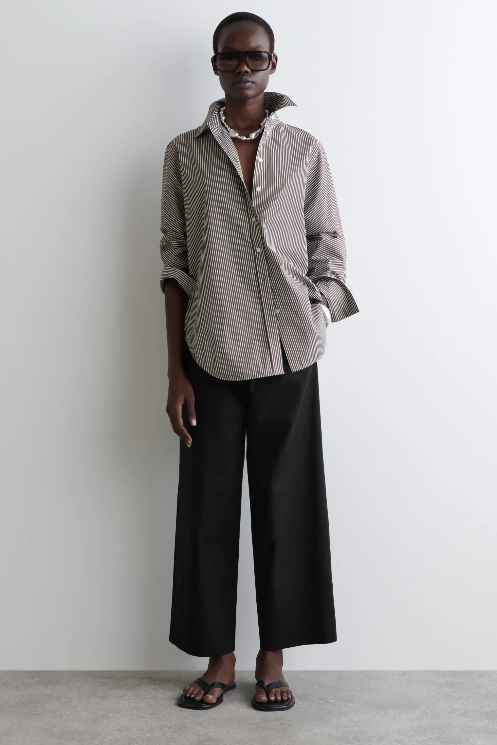 Hot COS DRAWSTRING COTTON TROUSERS
