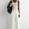 Fashion COS DRAWSTRING COTTON TROUSERS