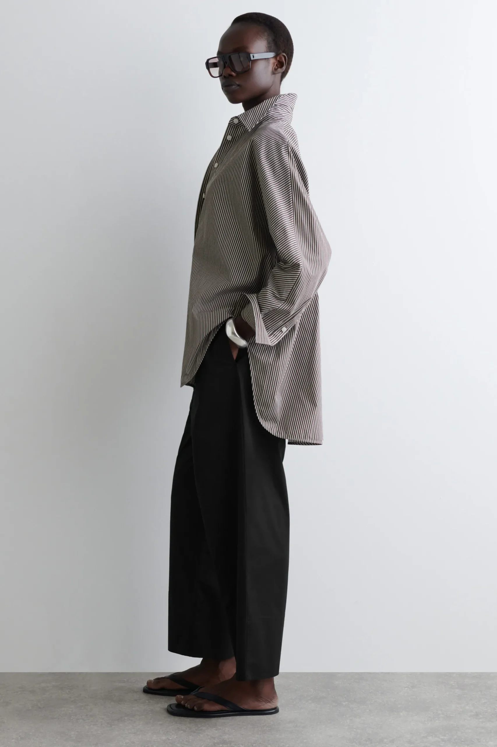Hot COS DRAWSTRING COTTON TROUSERS