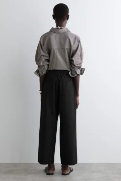 Hot COS DRAWSTRING COTTON TROUSERS