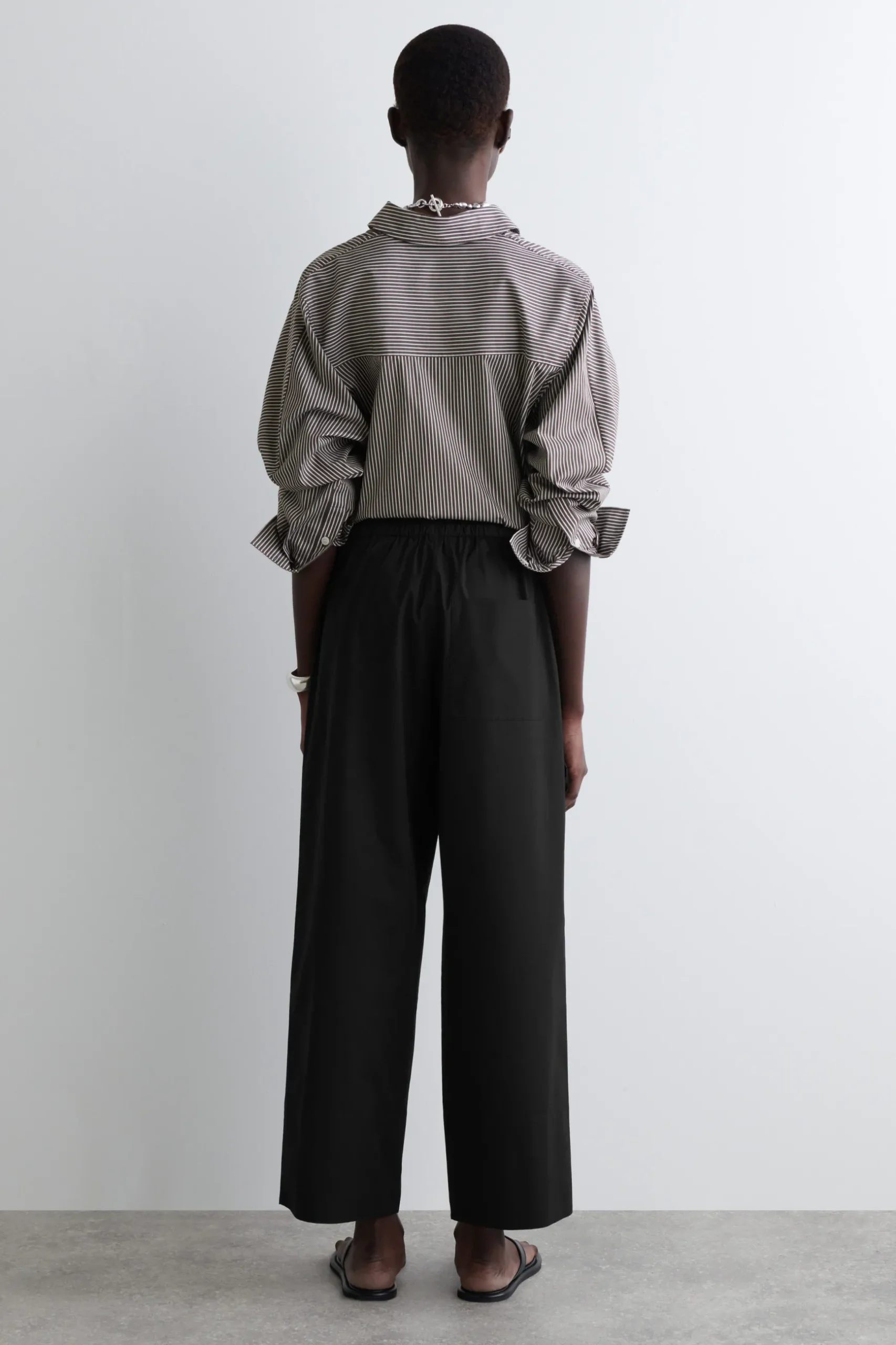 Hot COS DRAWSTRING COTTON TROUSERS