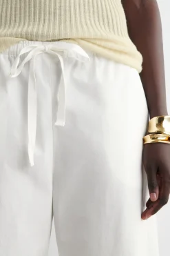 Fashion COS DRAWSTRING COTTON TROUSERS