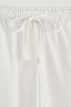 Fashion COS DRAWSTRING COTTON TROUSERS