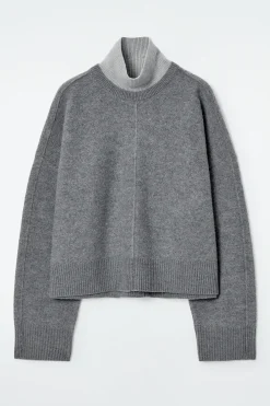 Clearance COS DWUKOLOROWY WARSTWOWY SWETER Z WEŁNY