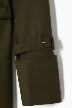 Clearance COS DWURZĘDOWY TRENCZ Z MIESZANKI Z WEŁNĄ