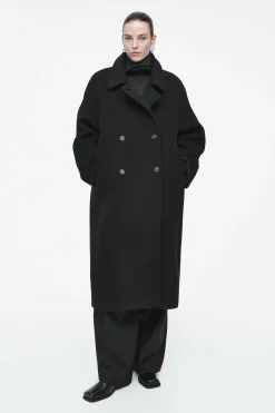 Sale COS DWURZĘDOWY WEŁNIANY PŁASZCZ OVERSIZE