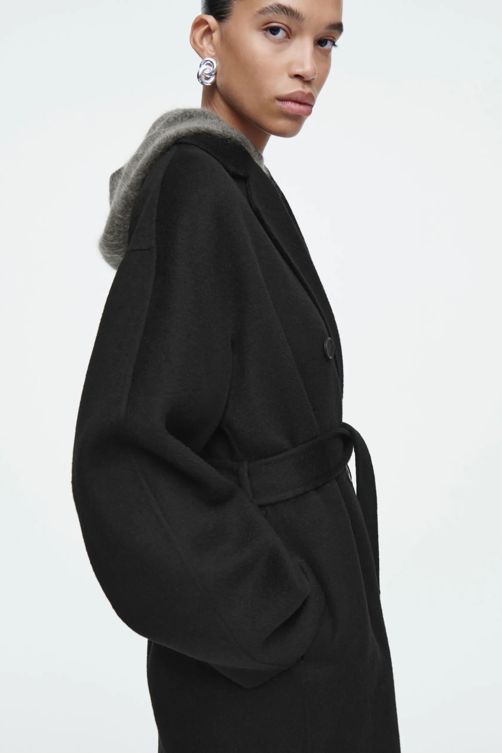 Discount COS DWURZĘDOWY WEŁNIANY PŁASZCZ OVERSIZE