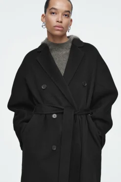 Discount COS DWURZĘDOWY WEŁNIANY PŁASZCZ OVERSIZE