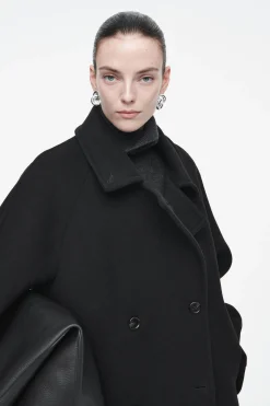Sale COS DWURZĘDOWY WEŁNIANY PŁASZCZ OVERSIZE